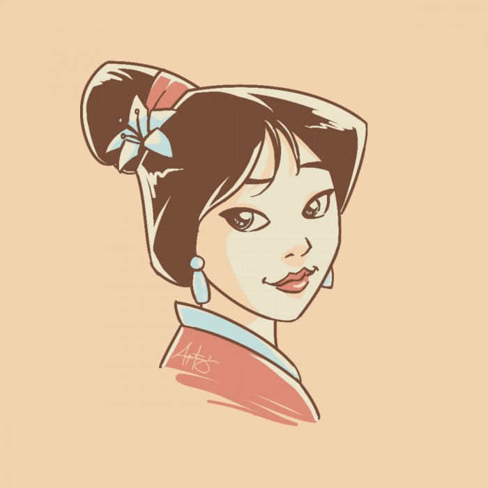 Mulan looking all sassy