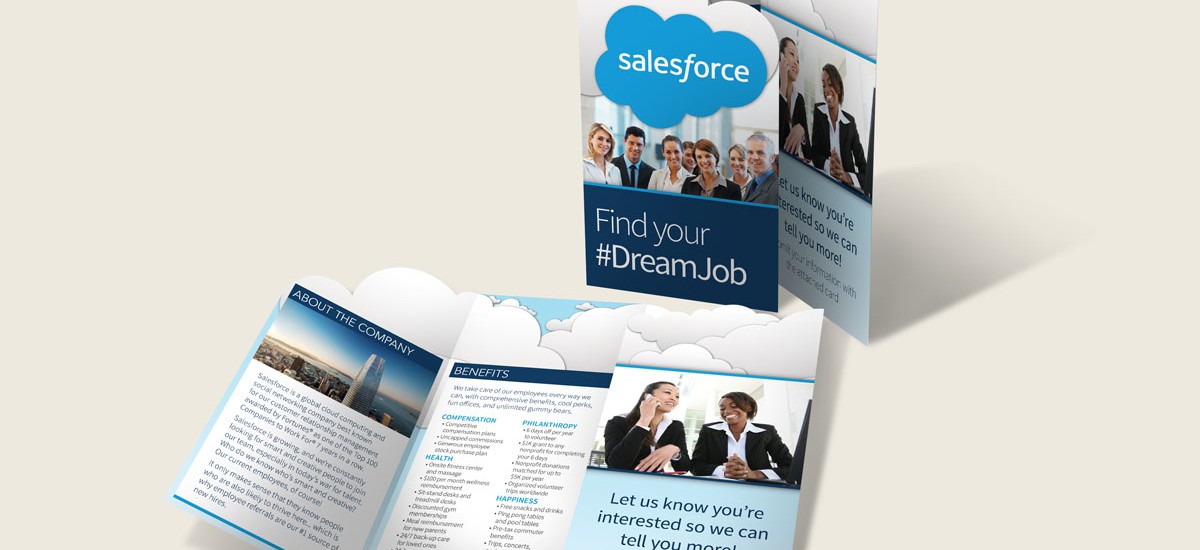 Another mockup of the brochure