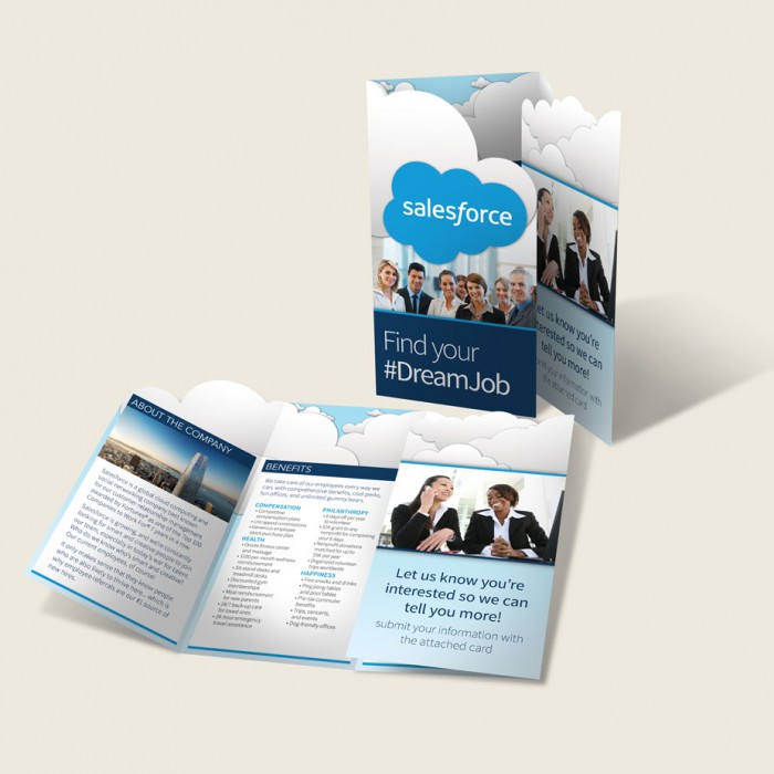 Another mockup of the brochure