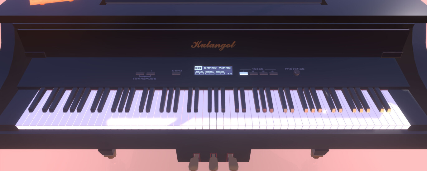 A screenshot of the piano