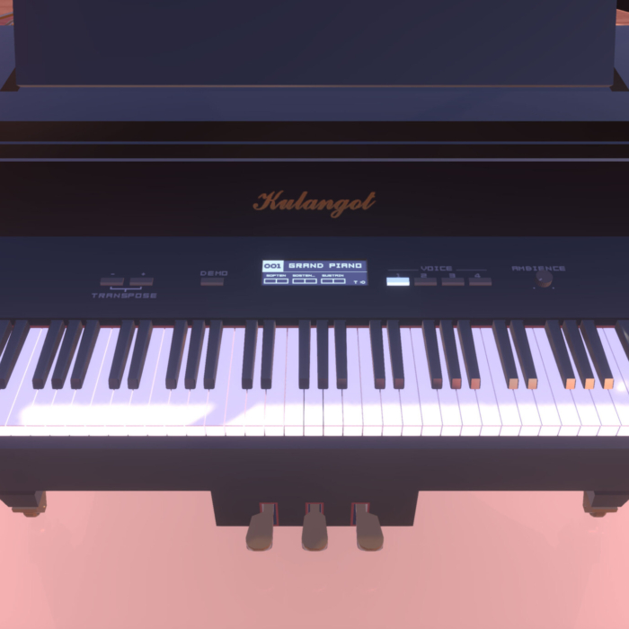 A screenshot of the piano